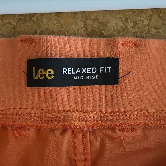 New Womens Lee Flex to Go Shorts Great Color 14 Medium Papaya Summer Ladies - Picture 13 of 16